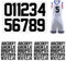 147Pcs Iron On Heat Transfer Letters & Numbers, 8 Heat Transfer Numbers 0-9, 2 Washable Iron On Vinyl Patches for Fabric Football T-Shirt Team Clothing (Black)