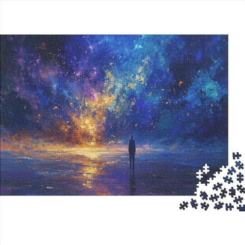 JDDEISKKE Stars Puzzle 1000 Teile Puzzlespiel Mit Poster Sparkling Stress Abbauen Geeignet Für Erwachsene Farbe Puzzle Einzigartige Geschenke 1000pcs (75x50cm)