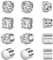 Thoquene 4Pcs Magnet Ohrringe Herren, Fake Magnetohrringe Damen Edelstähle Zirkon