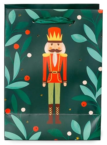 Vision4ever 1x Christmas Bag Nutcracker Xmas Party Present Decorations For Kids and Adults (Medium)