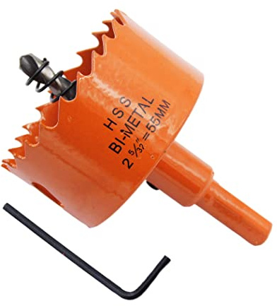 LAIWEI Lochsäge 55mm zum Bohren von Löchern in Holz, Gipskarton, PVC, etc. Scharfes und langlebiges Bohrwerkzeug
