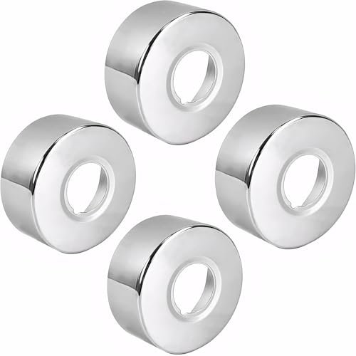 MAEXUS 4 Stück Rosette Duscharmatur, 66 * 25 * 30MM Heizungsrohr Rosette, Abdeckrosette Edelstahl, Duscharmatur Rosette, für Duscharmatur, Wasserhahndekoration, Küchendekoration
