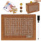 Spardose aus Holz Retro Sparbüchse Aufbewahrungsbox Sparbox Sparschwein mit Marker Sparbox mit Zahlen ankreuzen Sparschwein aus Holz mit Sparziel für Erwachsene und Kinder (2000€)