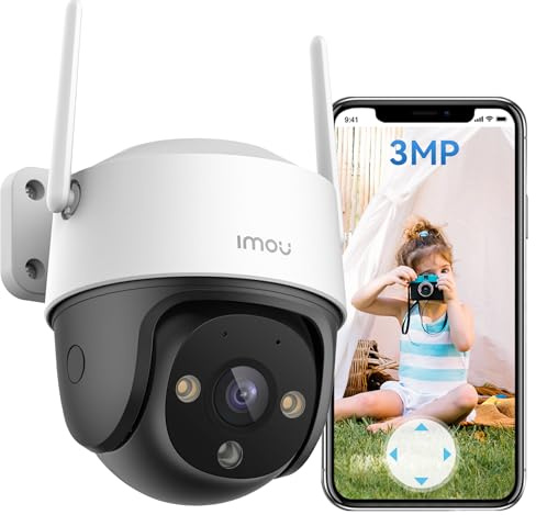Imou Cruiser SE+ 2K Kamera, Outdoor-Sicherheitskamera für Zuhause, WLAN-CCTV für Zuhause, Überwachung mit 360°-Abdeckung, Erkennung von Menschen/Bewegungen, intelligente Nachtsicht, IP66