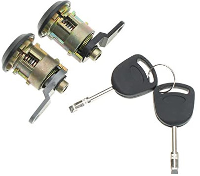 VLZUNO 1 Satz Vordertürschloss-Zylinderschlüsselsatz, for Ford, for Fiesta, 1995–2002, KA 1996–2008, Courier Escort 1995–2001 Autotür-Schließzylinder