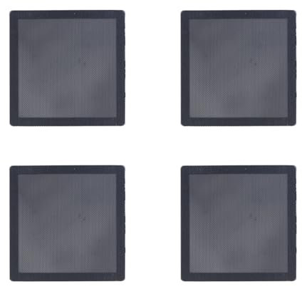 PC Fan Dust Filter Mesh with Magnetic Frame, PVC Material, 140 X 140mm Black, for PC Case Power Supply, Fan Vent