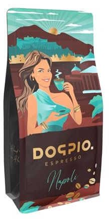 DOPPIO. Napoli Espresso Bohnen – 250g Arabica & Robusta Mischung – Intensiv geröstet, vollmundig, mit Noten von Kakao – Premium Kaffee für Vollautomaten & Siebträger