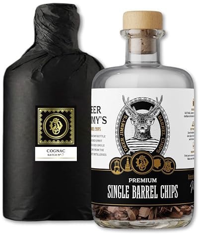 Coffret Cadeau DIY Cognac Deer Jimmy's® – Créez Votre Propre Cognac avec du chêne Premium Issu des Meilleurs fûts de Cognac – Vieillissement en fût pour Tout spiritueux – Le Cadeau pour Homme