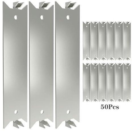 Limtula 50Pcs Nail Plates for Wood Studs Cable Protector Plate Metal Plate Wall Protector Nail Protective Plate for Plumbing