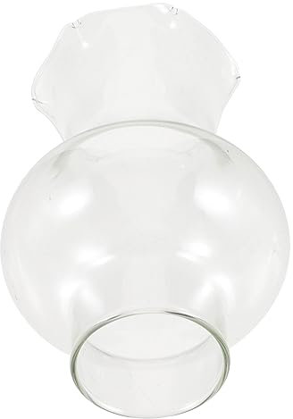 GREENADSCAPE Ersatz-glaslampenschirm Fuer Petroleumlampe Durchsichtiger Transparenter Ersatz-lampenschirm -öllampen-Abdeckung Fuer Kaminlampe Zubehoer Petroleumlampe