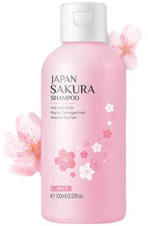 Cherry Blossoms Shampoo, Feuchtigkeitsspendendes Shampoo für dickeres, stärkeres Haar, Volumen-Shampoo, einfach nährend mit Duftnoten, feuchtigkeitsspendende und verdickende Haarpflege für fettiges