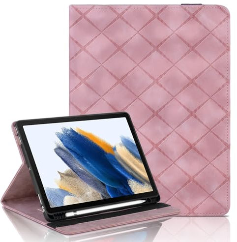 Vaitasy Funda para Samsung Galaxy Tab A9+ 11 2023 SM-X210/X215/X216 con Portalápiz, Flip Cuero PU Cover con Soporte Múltiple Ángulo Carcasa para Galaxy Tab A9 Plus - Rosa