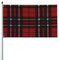 Stampa scozzese rossa e nera bandiera personalizzata moda bandiera 3x5 FT con occhielli in metallo per decorazione esterna e interna