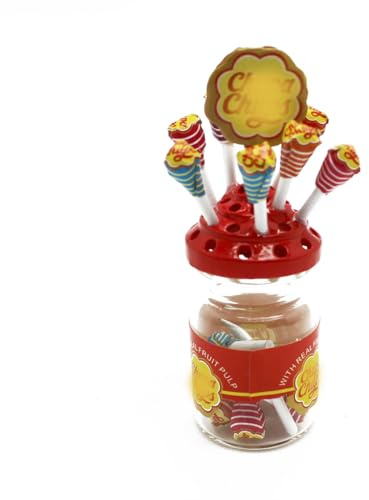 Gutshof miniaturen Mini Lutscher & Süßigkeiten in einem Puppenhaus Glas Lolli Kaufmannsladen Zubehör