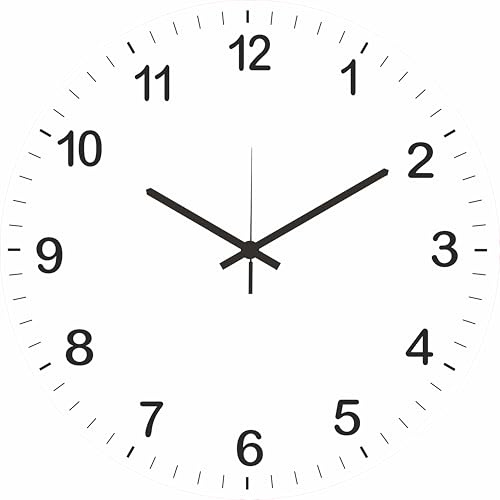 SOLO ORA Orologio da parete personalizzabile con foto/immagine e/o scritta, diam.40 cm in Forex, ottima idea regalo,regalo San Valentino, regalo personalizzato (40cm)