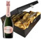 Perrier Jouet Blason Rose Champagne Champagne and Flutes in Wooden Hinged Presentation Box 75cl 12.5% abv