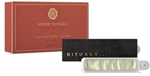 Rituals collection privée - Porte-parfum de voiture en daim à la vanille avec 2 recharges 2x 3 g