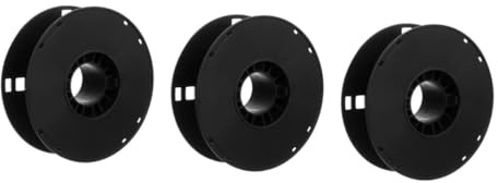 DIYEAH 3pcs Plastic Cable Reel Organizer Cord Storage Drum for Camping Motorhome Portable Lightweight Black Plastic Cable Roller