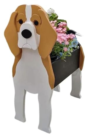 Correa Assemblable Dog Flower Pot Pet Dog Breeds Garden Pot DIY Flower Planter Home Decor Ornament,A 1 PCS