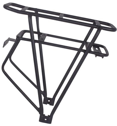 harayaa Mountainbike Gepäckträger mit Akku, Schwarz, 15,7 X 6,3 X 14,6 Zoll, Design.