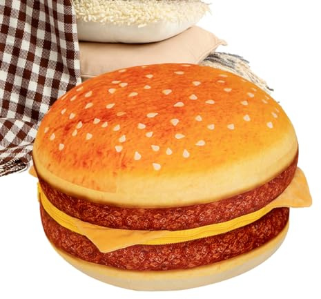 Jukeoiu Burger Plüschtier, 40cm Burger Plüschkissen, Cartoon Riesigen Essen Hamburger Plüsch Weiches Sofa Kissen, Geschenke Für Kinder Freund