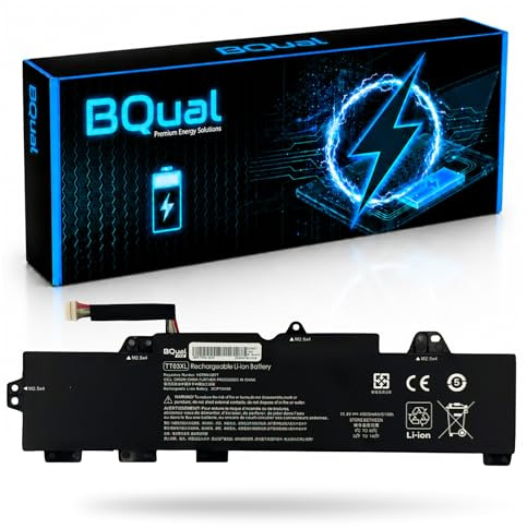 Batterie BQual TT03XL pour Ordinateur Portable HP EliteBook 755, 850 G5, 850 G6, ZBook 15U G5 G6 - Batterie de Remplacement Li-Polymère 11,4 V 4500 mAh / 51 Wh, Noire