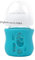 OlaBaby Glasflaschenhülle für AVENT Glasflaschen, 120ml (Hellblau) - Bruchschutz, Schutzhülle, Silikonhülle