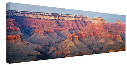 Bilderwelten Leinwandbild - Grand Canyon nach dem Sonnenuntergang - Panorama Quer, 50 x 150cm