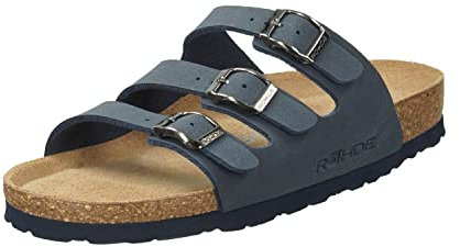 Rohde Damen, Frauen, Klassische Sandalen, Sandalen,Pantoletten,Sommerschuhe,Hausschuhe,Kork-fußbett,Ocean,39 EU / 6 UK