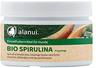 alanui Bio Spirulina für Hunde, 150 g Dose/ca. 375 Presslinge