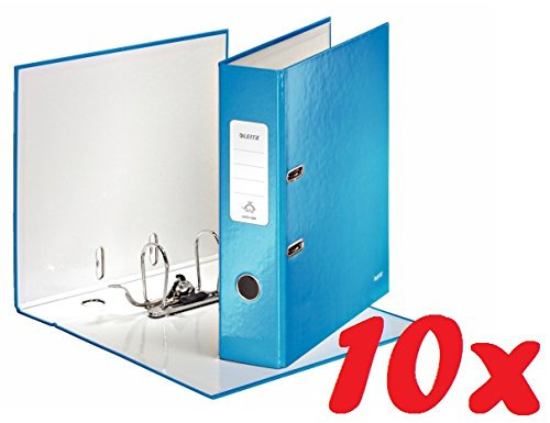 Qualitäts-Ordner WOW A4 (breit, blau metallic, 10)