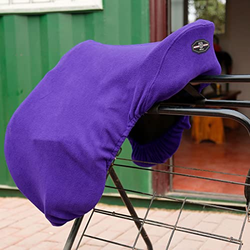 Harrison Howard Fleece-Sattelbezug für GP/CC, zuverlässiger Schutz, Staubschutz, maschinenwaschbar, Violett