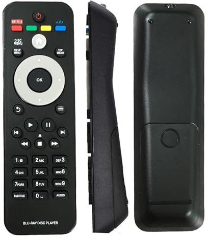 Replaced Remote Control Compatible for Philips BDP2100/F7 996510049464 BDP3406F7 BDP2205/F7 BDP2305 BD Blu Ray Disc DVD Player vudu Netflix