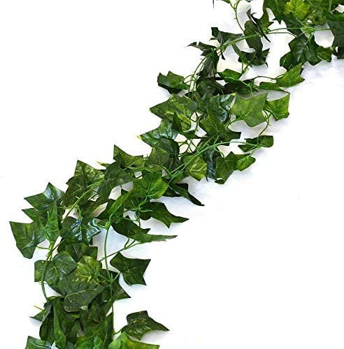 168 feet Fake Foliage Garland Leaves Decoration Artificial Greenery Ivy Vine Plants for Home Decor Indoor Outdoors (Ivy Leaves)