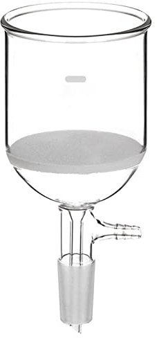 DADAKEWIN 250ml Vetro Buchner Imbuto, Aspirazione Anello Filtro, Joint 24/40, 10mm Tubo Flessibile Adattatore Connessione, Termoresistente Vetro Borosilicato 3.3 Lab Imbuto Confezione da 1