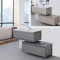 Bagno Italia Modernes Badezimmer-Möbelstück mit Kommode 90 cm + 90 cm grau oder taupe inkl. Spiegel
