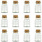 Ankerkraut leeres Korkenglas, klein, 6 leere kleine Gewürzgläser, zum Abfüllen von Gewürzen, Kräutern oder Bonbons, großartiges Gastgeschenk, 170ml, Embossing