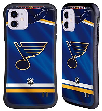 Head Case Designs Officially Licensed NHL Jersey St Louis Blues Hybrid Case Compatible With Apple iPhone 11