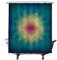 Ulticool Duschvorhang - Mandala Bohemian Gold Grün Rosa - 180 x 200 cm – Anti Schimmel - Waschbar – Wasserdicht - mit 12 Ringe