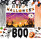 Fontee® 82er Halloween Party Deko Set Happy Halloween Luftballons Banner, Skelett, Kürbis, Ghost Folienballon Latex Ballon für Halloween Bar Wohnaccessoires