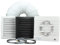 VENTS Silent Pull Cord and Timer Bathroom Fan Extractor Kit 100mm Diameter (4 inch) Ceiling or Wall Mounted Shower Toilet Ducting Complete with Ducting and Clips