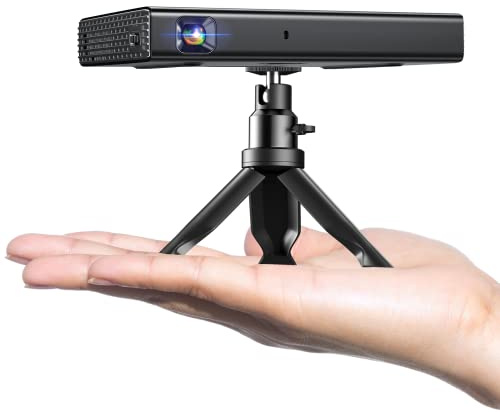 ELEPHAS Mini proiettore con 5G WiFi e Bluetooth - 500 ANSI DLP portatile, ricaricabile per viaggio - compatibile con iOS, Android, TV Stick