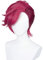 CHALKSEA Anime Cosplay Perücke, Arcane Vi The Piltover Enforcer Deep Rose Farbe Kurze Damen- Und Herrenperücken Mit Perückenkappe, Für Halloween, Party, Karneval, Nachtleben, Anime-Geschenk