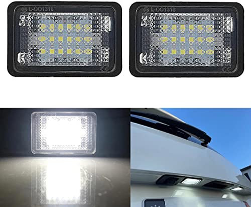 2 Stück für M-B/enz G-LK X204 Kennzeichenbeleuchtung Birne 12V 6000k Weiß Fehlerfreie Nummernschildbeleuchtung