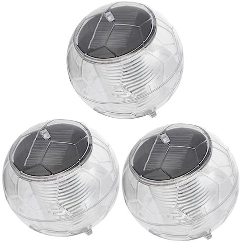 YARNOW 3st Schwimmende Lichter Led-dekor Solar-poolbeleuchtung Led-poolbeleuchtung Solarlicht Im Freien Schwimmende Teichlampe Solarbetriebene Poolbeleuchtung Acryl Weiß Schwimmbad