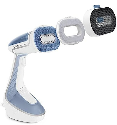 Calor Défroisseur vapeur, Système exclusif à têtes multiples pour 4 actions en 1, Assainit, Défroisse, Nettoie, Parfume, Convient à tout le linge de maison, Pure Tex DT9531C0