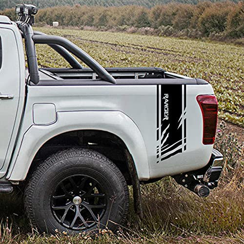 Mountain Adventurers Cross-Country Stripe Old Graphic Auto Autoaufkleber, wasserfestes Vinyl, für Ford Ranger Raptor