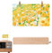 CENRF Transparenter Acryl-Kalender für Büro, Whiteboard-Kalender aus transparentem Acryl, 2024, trocken abwischbare LED-Tafel für Bürodekoration, Büro-Kalender