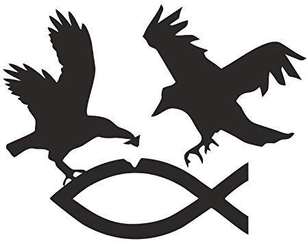 SONS OF ODIN Aufkleber Wetterfest aussen Odins Raben Wikinger Germanen Motive
