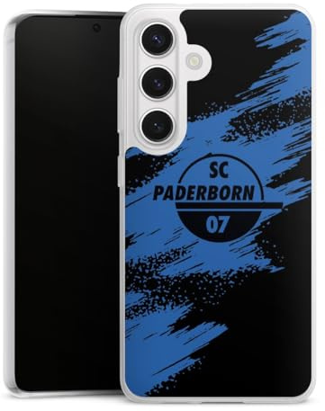 Slim Case kompatibel mit Samsung Galaxy S 24 Silikon Handyhülle transparent Hülle extra dünn SC Paderborn 07 Fanartikel Bundesliga